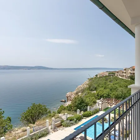 Beachfront With Pool, Panoramic Sea View - By Traveler Tourist Agency Krk - Id 2390 Apartament