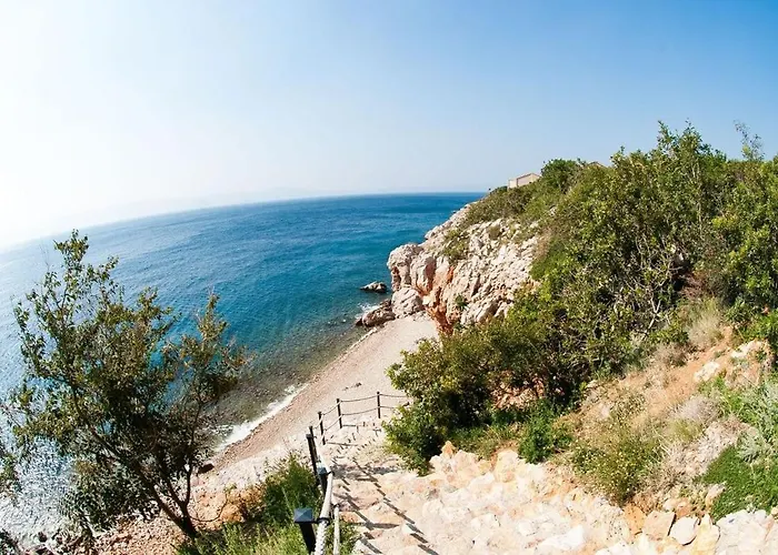 Beachfront With Pool, Panoramic Sea View - By Traveler Tourist Agency Krk - Id 2390 Apartment