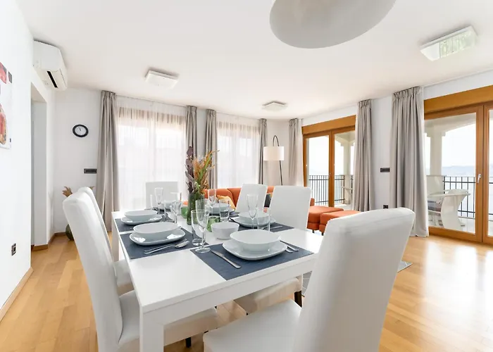 Apartment Beachfront With Pool, Panoramic Sea View - By Traveler Tourist Agency Krk - Id 2390