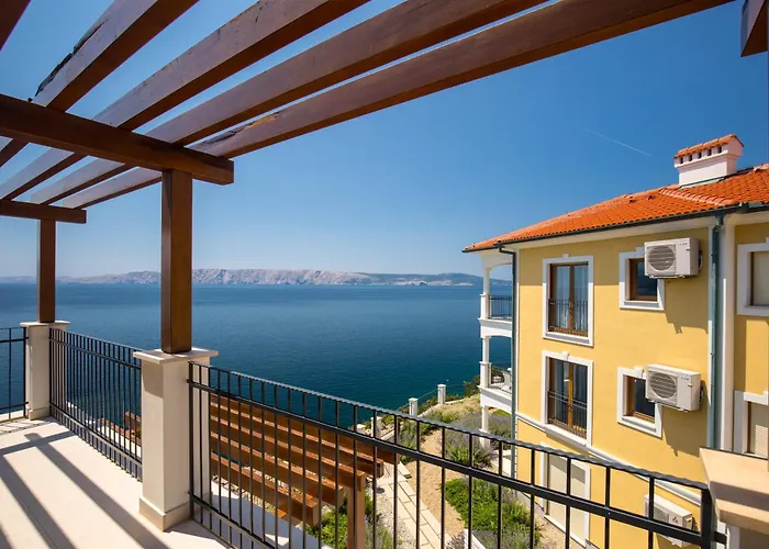 Beachfront With Pool, Panoramic Sea View - By Traveler Tourist Agency Krk - Id 2390 *